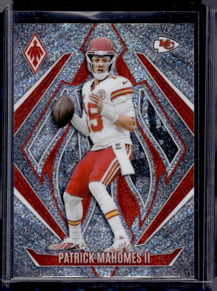 Patrick Mahomes International Sparkle 2024 Panini Phoenix #116 Kansas City Chiefs: Panini Select, Prizm, Mosaic, Contenders, Zenith, Phoenix, Illusions, Absolute, Rookie NFL Sports Trading Cards, SP, SSP, Cards, Football Cards for Sale Near Me, Superbowl & Hall of Fame Player Cards,