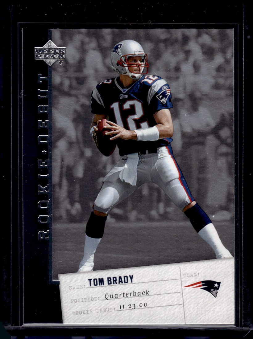 Tom Brady 2006 Upper Deck Rookie Debut #57 New England Patriots: Upper Deck Football NFL Trading Cards, Old Sports Cards for Sale Near Me, Hall of Fame & Super Bowl Player Cards, Auction Memorabilia Lots for Sale on Line