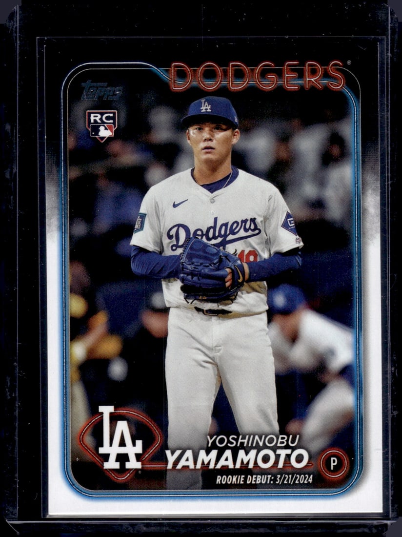 Yoshinobu Yamamoto Rookie Card 2024 Topps Update #US149 Los Angeles Dodgers: Topps Baseball MLB Trading & Sports Cards, Sports Cards for Sale Near Me, World Series & Hall of Fame Players Memorabilia, Refractors, X-Fractors, Numbered, SP, SSP, Valuable Auction Memorabilia Lots 