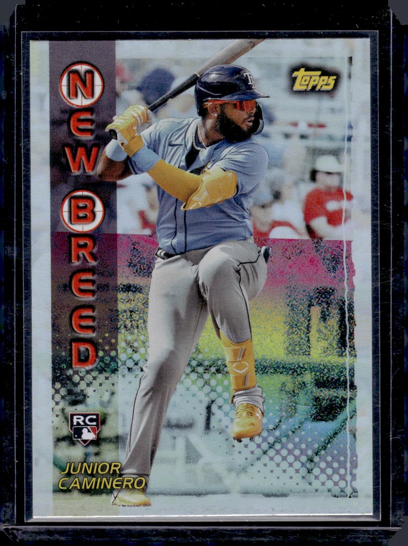 Junior Caminero Rookie Card New Breed 2024 Topps Archives #99NB-14 Tampa Bay Rays: Topps Baseball MLB Trading & Sports Cards, Sports Cards for Sale Near Me, World Series & Hall of Fame Players Memorabilia, Refractors, X-Fractors, Numbered, SP, SSP, Valuable Auction Memorabilia Lots 