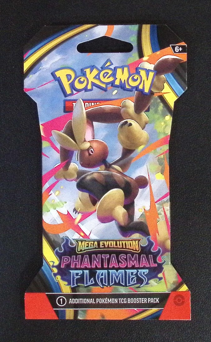 2025 Pokemon Mega Evolution Phantasmal Flames Sleeved Booster Pack (1 of 2)