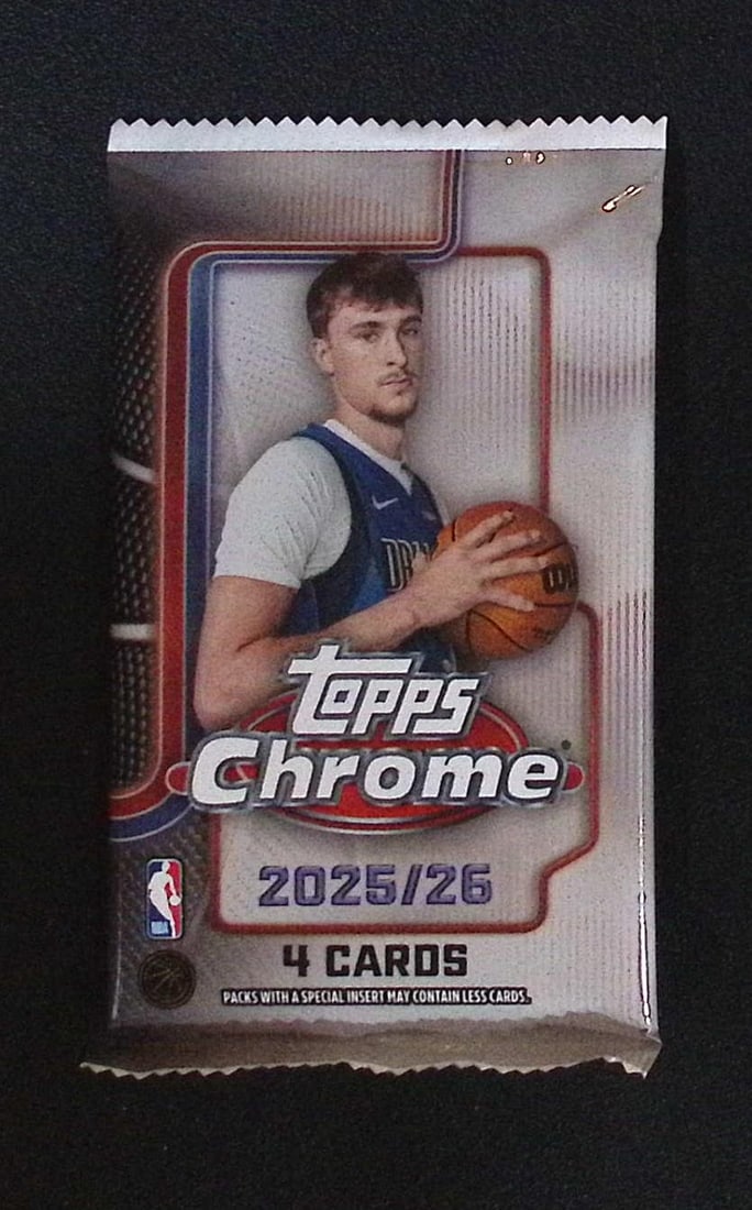 2025 Topps Chrome Basketball BLASTER BOX PACK - Cooper Flagg Rookie Card (1 of 1)