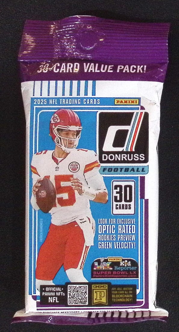 2025 Donruss Football HANGER VALUE FAT PACK - Cam Ward, Emeka Egbuka, Ashton Jeanty, Travis Hunter,: Donruss Football NFL Trading & Sports Cards, Rookie Cards in this set are Cam Ward, Emeka Egbuka, Ashton Jeanty, Travis Hunter, Omarion Hampton, Rated Rookie, Downtown SSP, Sports Cards for Sale Near 