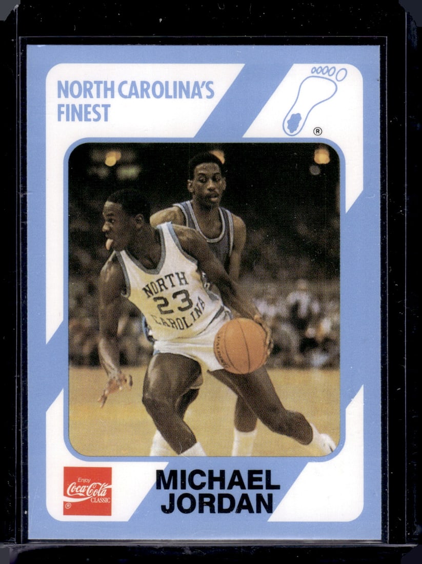 Michael Jordan 1989 Collegiate Collection #17 UNC Tarheels, Chicago Bulls: Fleer Vintage Basketball NBA Trading & Sports Cards, NBA Championship & Hall of Fame Player Cards, Valuable Auction Memorabilia Lots Sold On Line, Old Sports Cards for Sale Near Me