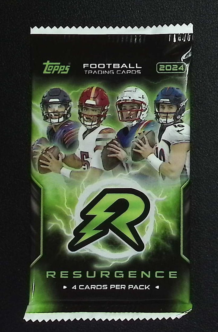 2024 Topps Resurgence Football Cards Blaster Box Pack - Drake Maye, Jayden Daniels Rookie Card: Topps Football NFL Trading & Sports Cards, Rookie Cards in this Set Are Drake Maye Jayden Daniels, Bo Nix, JJ McCarthy, Marvin Harrison Jr, Refractors, Prism Refractors, X-Fractors, Sports Cards for S