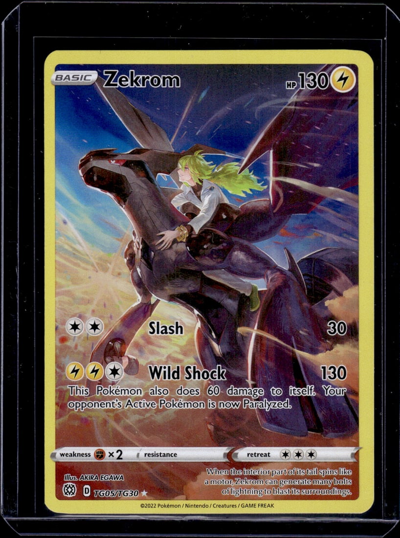 Pokemon Brilliant Stars Trainer Gallery Zekrom #TG05: Pokemon Trading Card Game Cards, Charizard, Pikachu, Mewtwo, Reverse Holo, Holo Rare, Secret Rare Cards, Full Art Cards, Eevee, Ultra Rare Card, Illustration Rare, Special Illustration Rare SIR