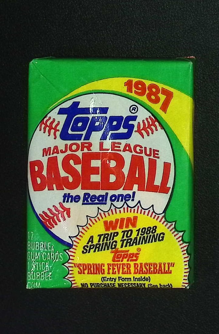 1987 Topps Series 1 Vintage Baseball Cards Retail Box Wax Pack Sports Card: Topps Vintage Rookie Baseball MLB Trading & Sports Cards, Old Baseball and Sports Cards For Sale Near Me, World Series Players, Hall of Fame Stars, Nolan Ryan & Mark McGwire Record Breaker, Don Mattin