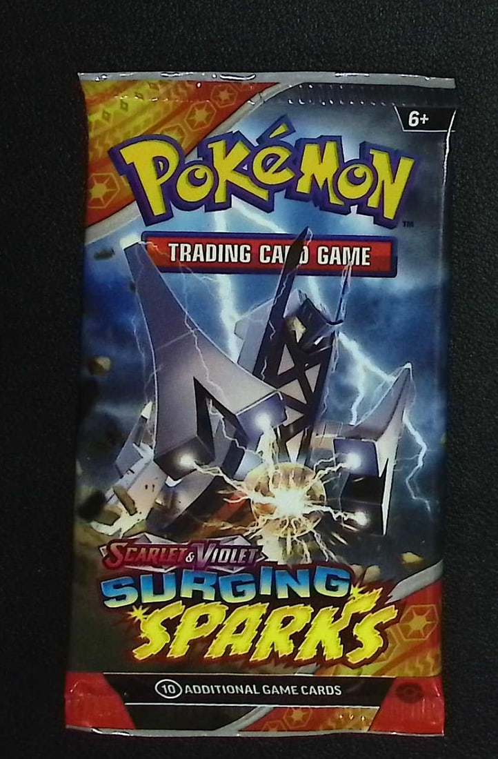 Pokemon Scarlet & Violet Surging Sparks 10 Card TCG Booster Pack, Charizard, Pikachu, Holo: Pokemon Trading Card Game Cards, Charizard, Pikachu, Mewto, EX, Referse Holo, Holo Rare Cards, Secret Rare Cards, Full Art Cards, Evee, 3 Stars Ultra Rare Cards, Double Rare, Illustration Rare, Specia