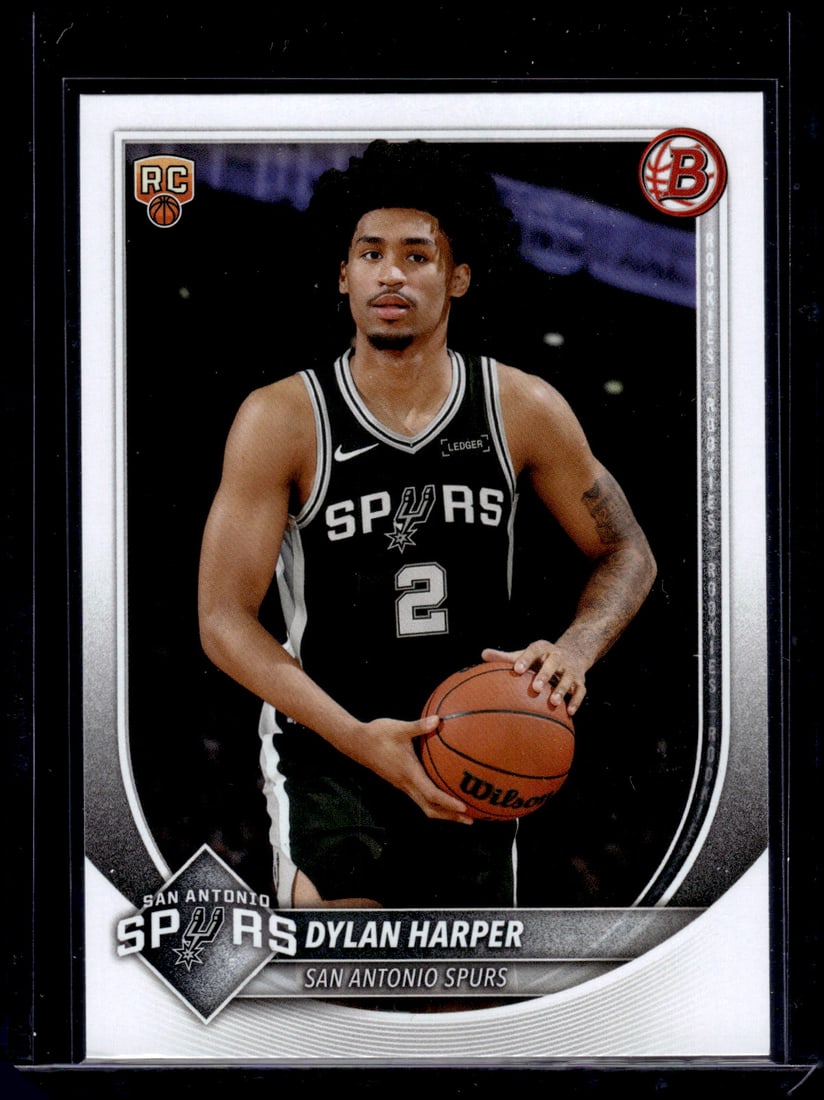Dylan Harper Rookie Card 2025-26 Bowman #2 San Antonio Spurs: Bowman, Basketball NBA Trading & Sports Cards, Sports Cards for Sale Near Me, Chrome, Refractor, SP, SSP, Valuable Auction Memorabilia Lots Sold On Line, NBA Championship & Hall of Fame Player Cards