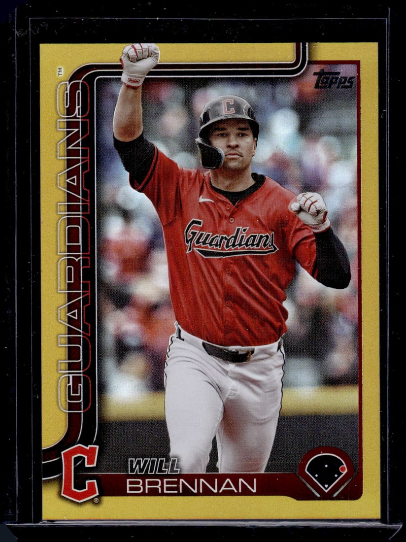 Will Brennan Gold Foil /50 2025 Topps #240 Cleveland Guardians: Topps Baseball MLB Trading & Sports Cards, Sports Cards for Sale Near Me, World Series & Hall of Fame Players Memorabilia, Refractors, X-Fractors, Numbered, SP, SSP, Valuable Auction Memorabilia Lots 