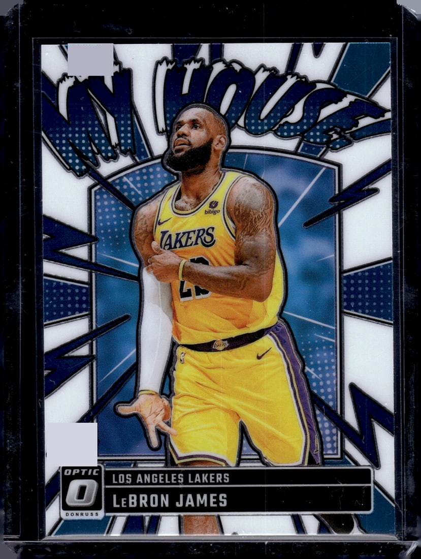 LeBron James My House 2024-25 Donruss Optic #3 Los Angeles Lakers: Panini Select, Prizm, Mosaic, Contenders, Revolution, Phoenix, NBA Hoops, Rookie NFL Sports Trading Cards, Silver, SP, SSP, Wave Prizms, Numbered Cards, Basketball sports Cards for Sale Near Me, NBA C