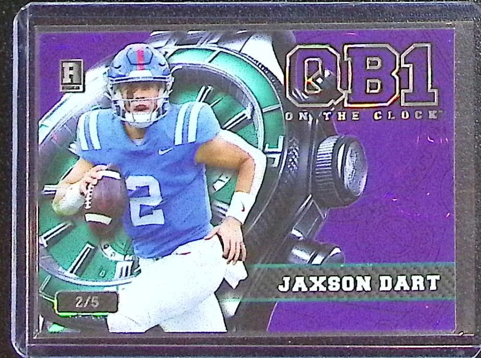 Jaxson Dart Rookie Card /5 2024 Wild Card #OCW-PL-JD3 Ole Miss, New York Giants (1 of 2)