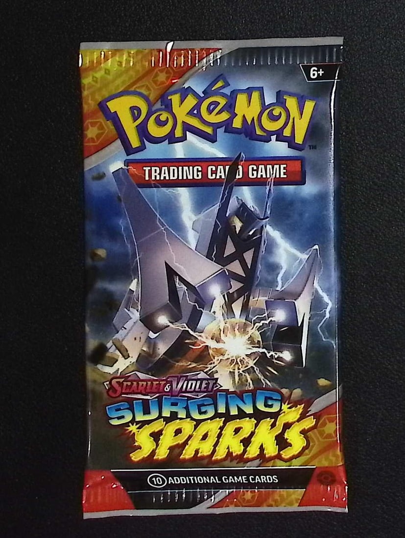 Pokemon Scarlet & Violet Surging Sparks 10 Card TCG Booster Pack, Charizard, Pikachu, Holo: Pokemon Trading Card Game Cards, Charizard, Pikachu, Mewto, EX, Referse Holo, Holo Rare Cards, Secret Rare Cards, Full Art Cards, Evee, 3 Stars Ultra Rare Cards, Double Rare, Illustration Rare, Specia