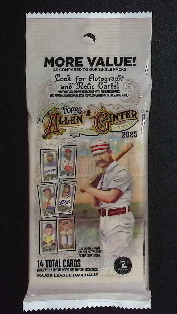 2025 Topps Allen & Ginter Baseball HANGER VALUE PACK - MLB Trading Cards (1 of 1)