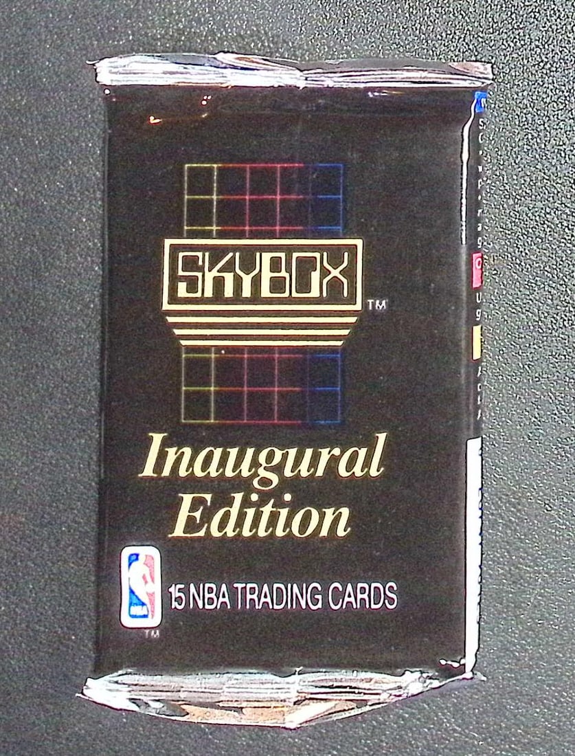 1990 Skybox SERIES 1 Innaugural Edition Basketball Vintage Basketball Retail Box Wax Pack: Vintage Valuable Basketeball NBA Trading & Sports Cards Sold On Line, Michael Jordan, Chicago Bulls, David Robinson Rookie Card, Shawn Kemp Rookie Card, Magic Johnson, Larry Bird, Tim Hardaway RC, Old