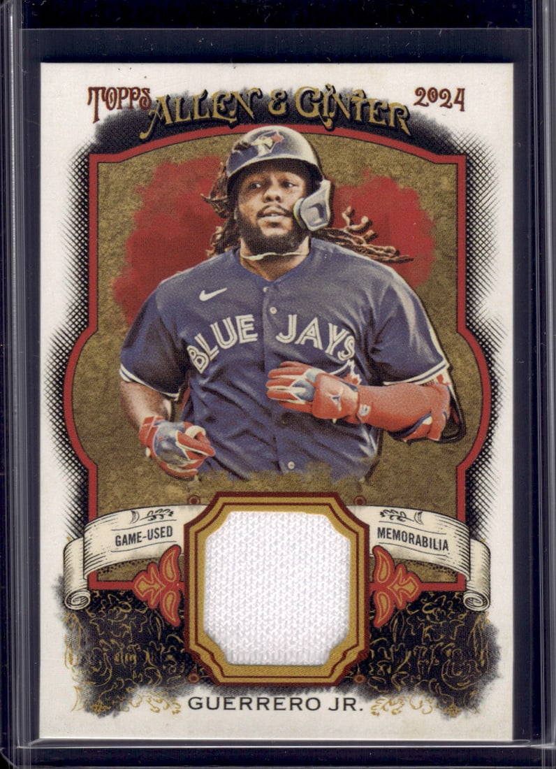 Vladimir Guerrero Jr. Game Used Patch 2024 Allen & Ginter #AGR-VG Toronto Blue Jays: Topps Baseball MLB Trading & Sports Cards, Sports Cards for Sale Near Me, World Series & Hall of Fame Players Memorabilia, Refractors, X-Fractors, Numbered, SP, SSP, Valuable Auction Memorabilia Lots 