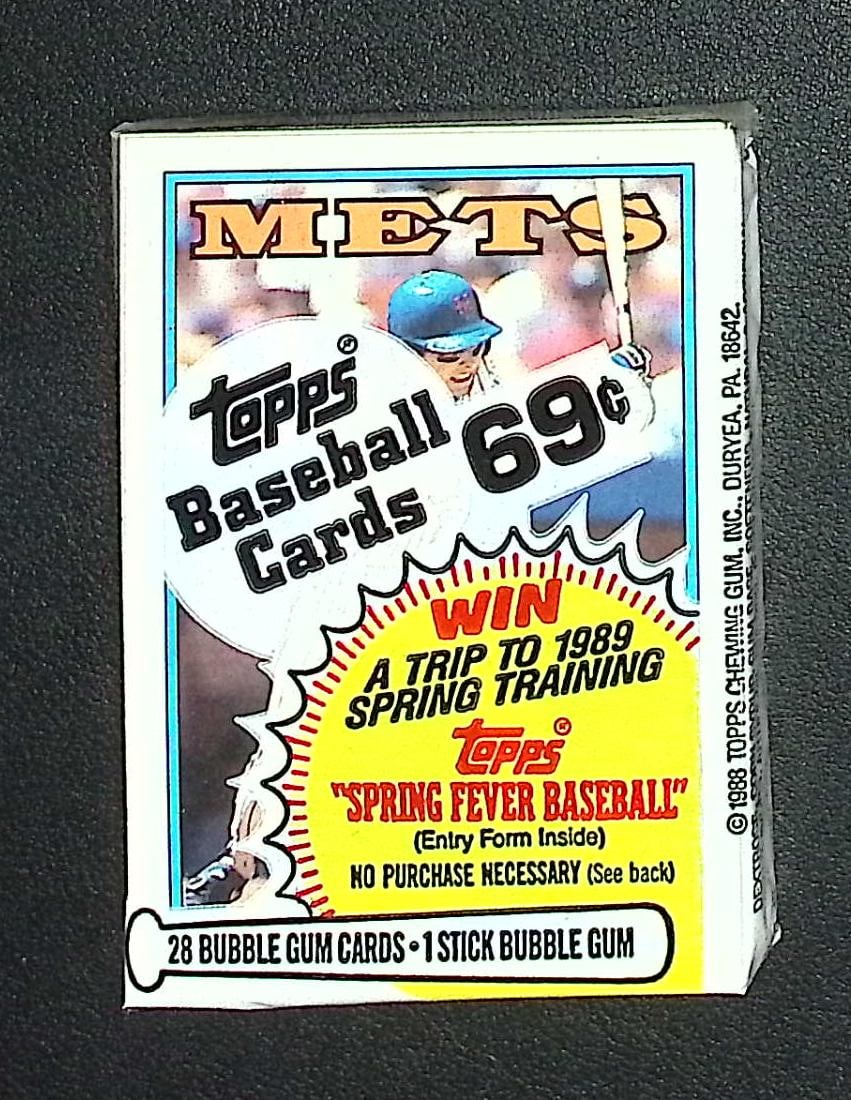 1988 Topps Series 1 Vintage Baseball Card CELLO RETAIL BOX PACK Sports Cards: Topps Vintage Rookie Basseball MLB Trading & Sports Cards, Rookie Cards in this Set are Tom Glavine, & Jim Abbott, Old Baseball and Sports Cards For Sale Near Me, World Series Players, Hall of Fame St