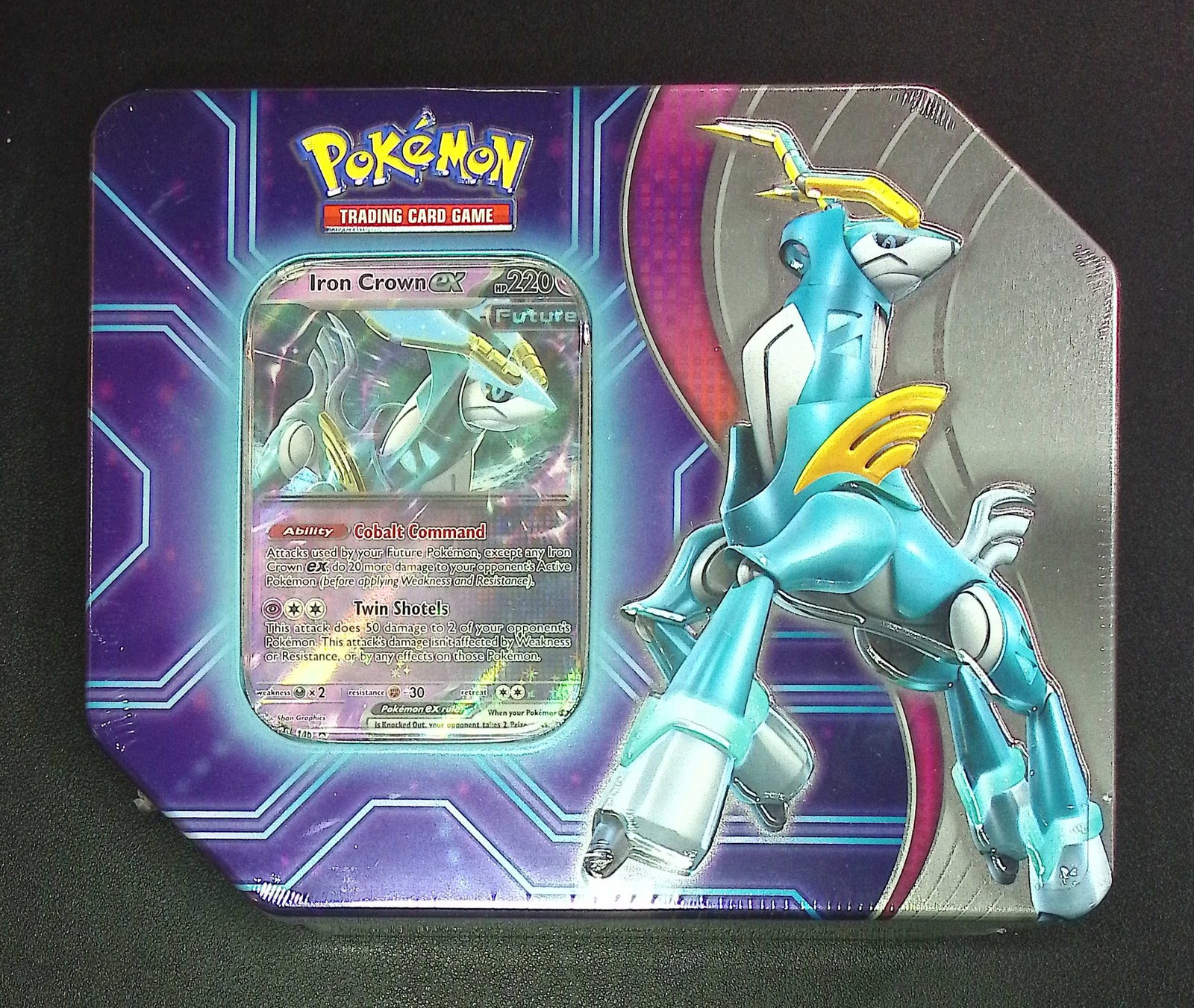 Pokemon Paradox Destinies Tin: 5 Booster Packs, 1 Foil Promo Card, & 1 Pokemon TCG Live Card: Pokemon Trading Card Game Cards, Charizard, Pikachu, Mewto, EX, Referse Holo, Holo Rare Cards, Secret Rare Cards, Full Art Cards, Evee, 3 Stars Ultra Rare Cards, Double Rare, Illustration Rare, Specia