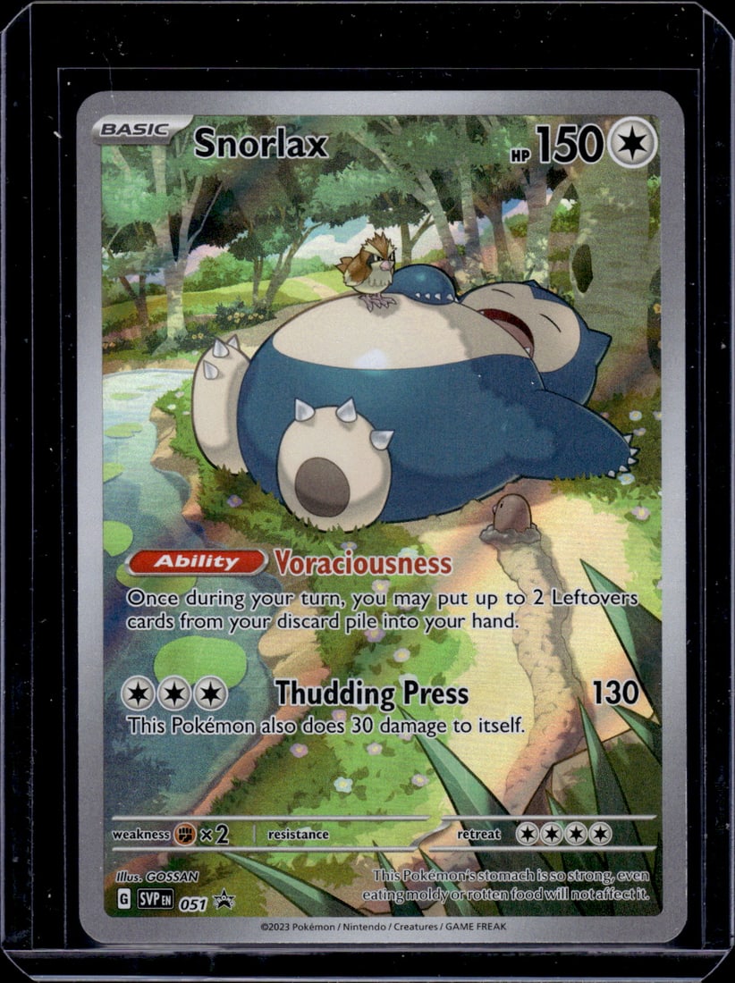 Pokemon Scarlet & Violet Promo 151 ETB Snorlax #51: Pokemon Trading Card Game Cards, Charizard, Pikachu, Mewtwo, Reverse Holo, Holo Rare, Secret Rare Cards, Full Art Cards, Eevee, Ultra Rare Card, Illustration Rare, Special Illustration Rare SIR