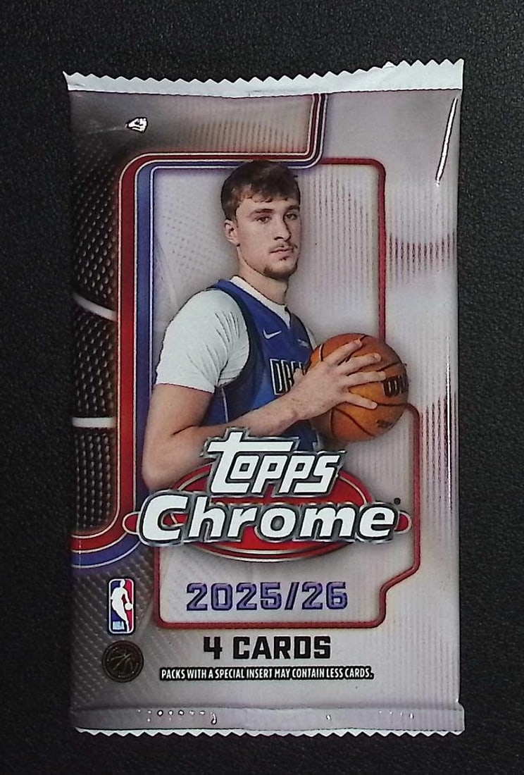 2025 Topps Chrome Basketball BLASTER BOX PACK - Cooper Flagg Rookie Card: Topps Chrome Basketball NBA Trading & Sports Cards, Victor Wembanyama, Brandon Miller, Amen Thompson, Scoot Henderson, Ausar Thompson, Autographs, Signatures, Green Topps Logo Refractor, Auction Lots 
