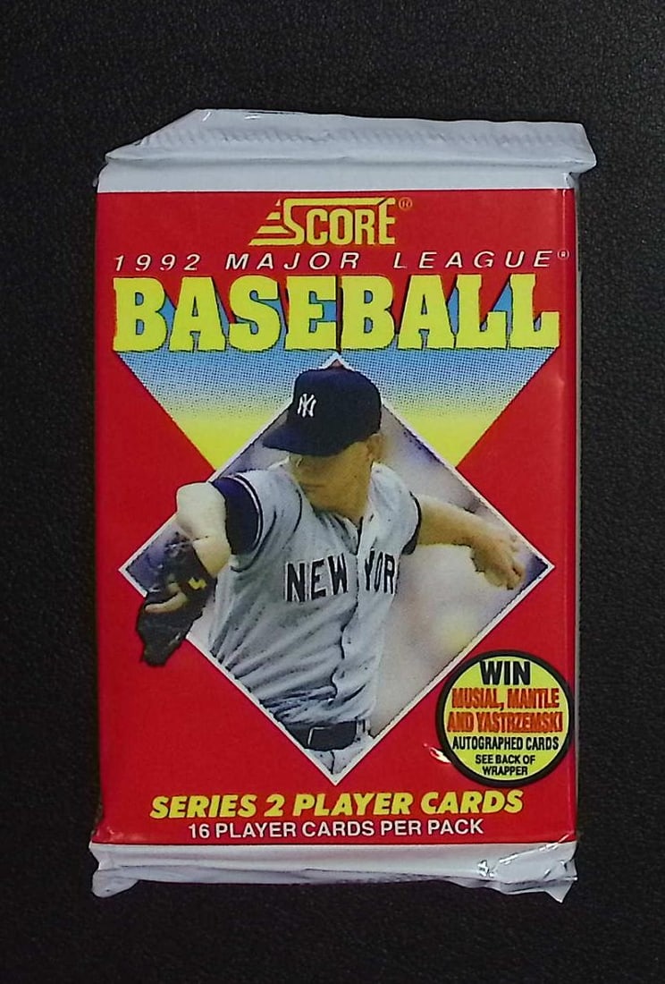 1992 Score Series 2 Vintage Baseball Cards Retail Box Pack, Sports Cards (1 of 1)