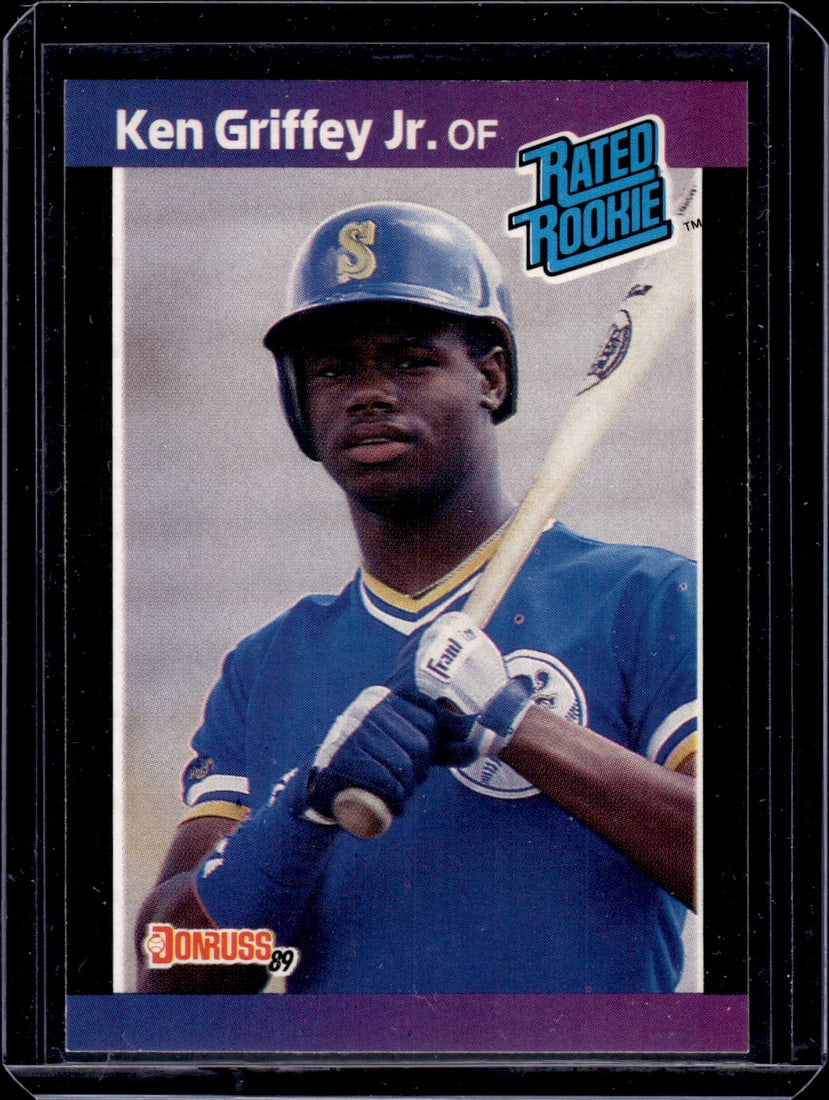 Ken Griffey Jr. Rookie Card 1989 Donruss #33 Seattle Mariners: Panini Baseball MLB Trading & Sports Cards, Sports Cards for Sale Near Me, Prizm, Mosaic, Select, SP, SSP, Auction Memorabilia Lots for Sale On Line, World Series & Hall of Fame Players