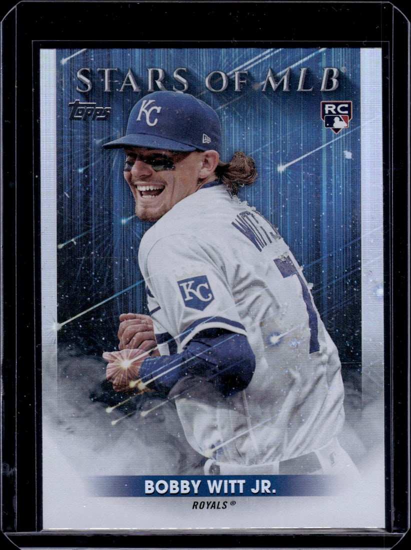 Bobby Witt Jr. Rookie Card Stars of MLB 2022 Topps #SMLB-82 Kansas City Royals: Topps Baseball MLB Trading & Sports Cards, Sports Cards for Sale Near Me, World Series & Hall of Fame Players Memorabilia, Refractors, X-Fractors, Numbered, SP, SSP, Valuable Auction Memorabilia Lots 