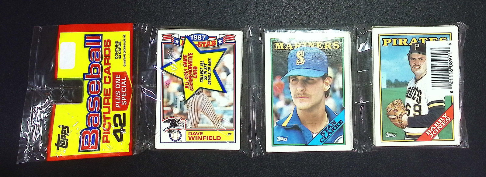 1988 Topps Baseball Cards Hanger Rack Pack - 42 Sports Cards Plus 1 Special Card You Receive the (1 of 2)