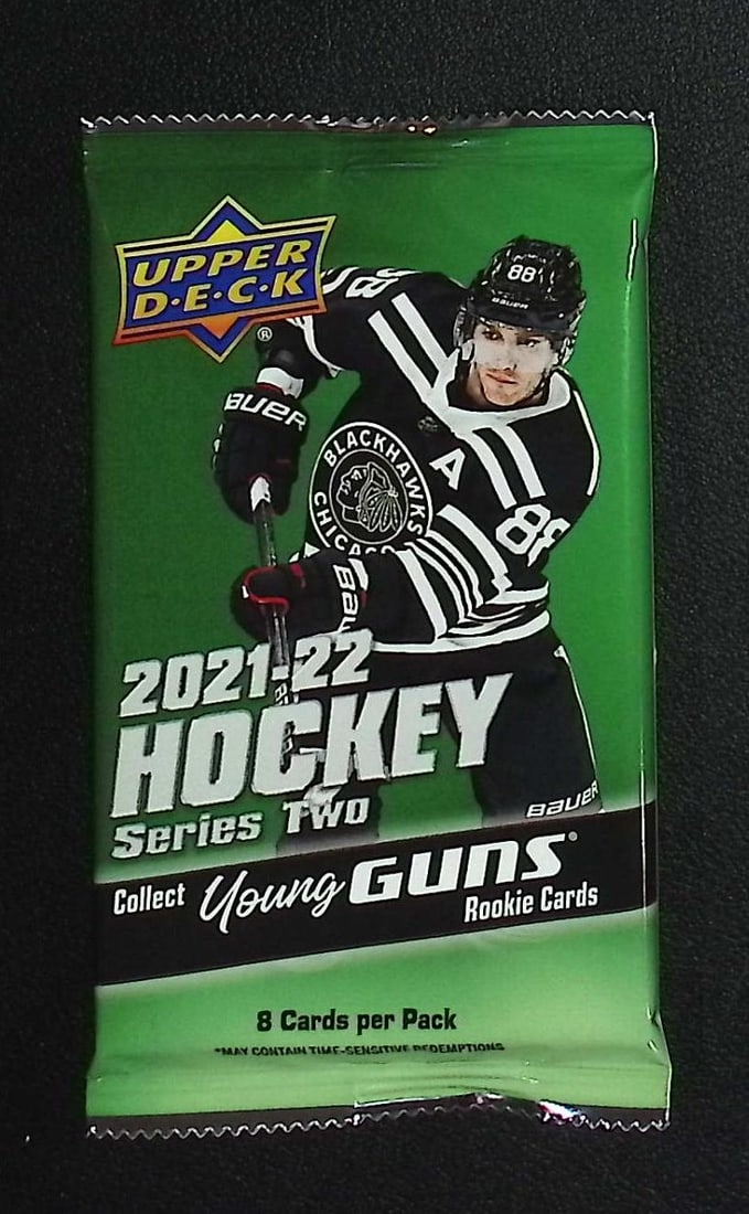 2021-22 Upper Deck Series 2 Hockey Card Retail Box Pack - Young Guns Rookie Cards: Upper Deck Series 2 Hockey NHL Trading & Sports Cards, Rookie SP Cards, Stanley Cup & Hall of Fame Players, Connor McDavid, Alex Ovechkin, Sports Cards for Sale Near Me, Auction Memorabilia Lots For S
