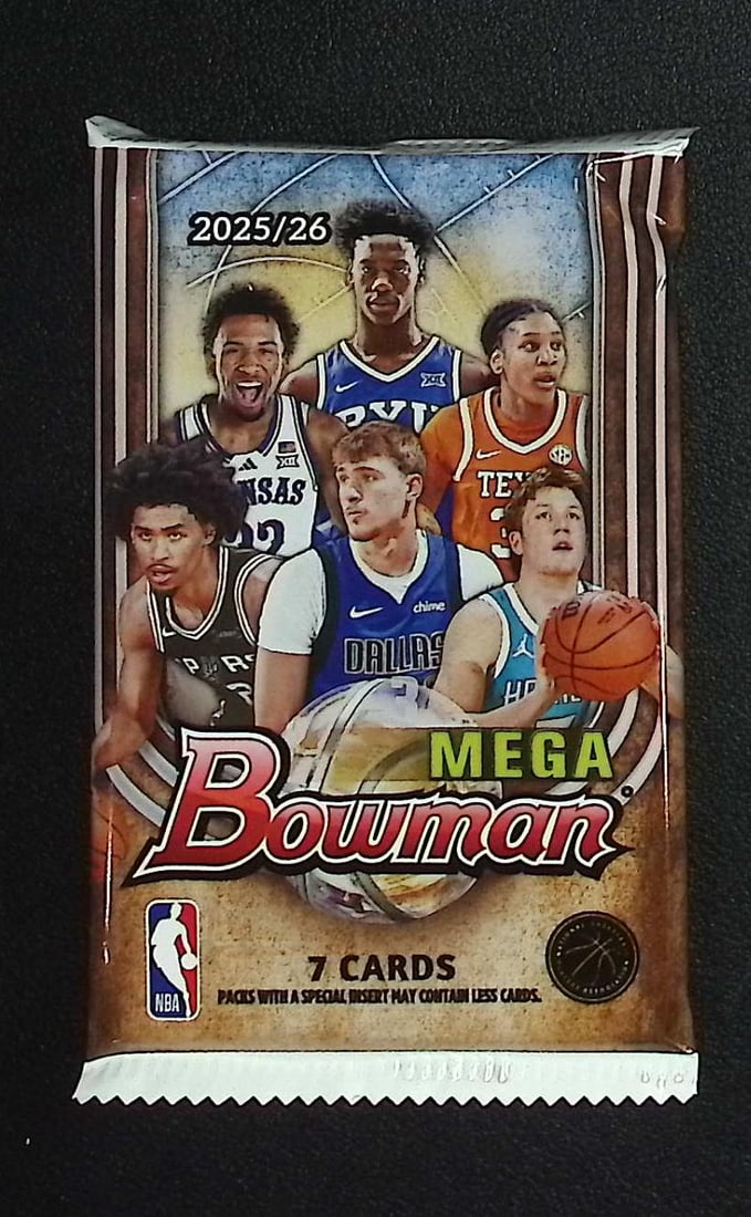 2025-26 Bowman Basketball Mega Box Pack - Cooper Flagg & Kon Knueppel Rookie Cards: Bowman Basketball NBA Trading & Sports Cards, Sports Cards for Sale Near Me, Champion and Hall of Fame Players, Auction Lots for Sale On Line