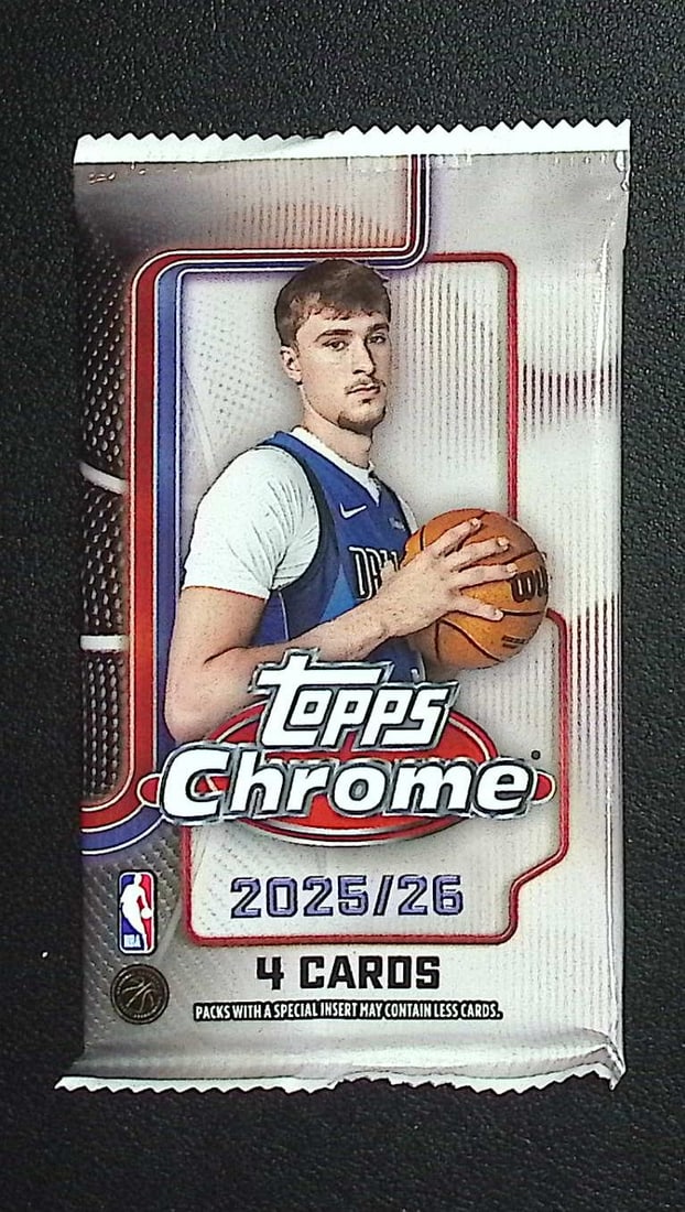 2025 Topps Chrome Basketball BLASTER BOX PACK - Cooper Flagg Rookie Card: Topps Chrome Basketball NBA Trading & Sports Cards, Victor Wembanyama, Brandon Miller, Amen Thompson, Scoot Henderson, Ausar Thompson, Autographs, Signatures, Green Topps Logo Refractor, Auction Lots 