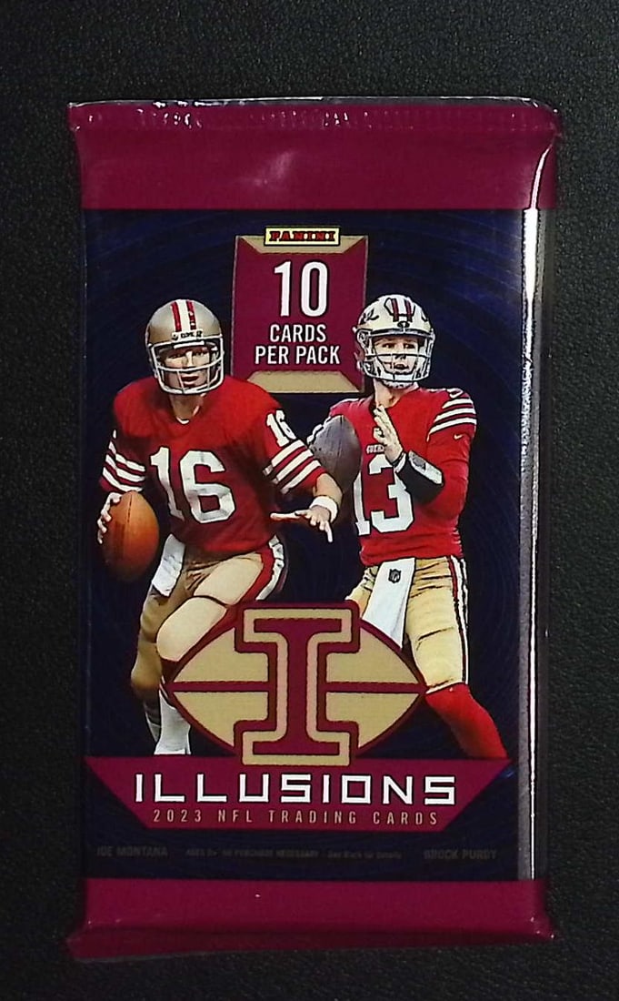 2023 Panini Illusions Football Card Mega Box Pack - C.J. Stroud Bijan Robinson NFL Trading Cards: Panini Football NFL Trading & Sports Cards, Rookie Cards in this Set are C.J. Stroud, Bijan Robinson, Jaxson Smith-Njigba, Jordan Addison, Brock Bowers, Zebra, Sports Cards for Sale Near Me, Super Bow