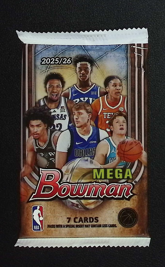 2025-26 Bowman Basketball Mega Box Pack - Cooper Flagg & Kon Knueppel Rookie Cards: Bowman Basketball NBA Trading & Sports Cards, Sports Cards for Sale Near Me, Champion and Hall of Fame Players, Auction Lots for Sale On Line