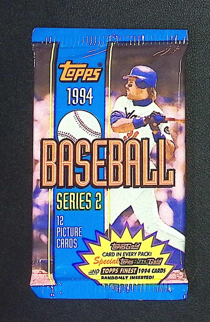 1994 Topps Vintage SERIES 2 Baseball Card Retail Box Wax Pack: Vintage Valuable Topps Baseball MLB Trading & Sports Cards, Robin Yount, George Brett, Rickey Henderson, Nolan Ryan, Old Sports Cards for Sale Near Me, World Series & hall of Fame Players, Auction Mem