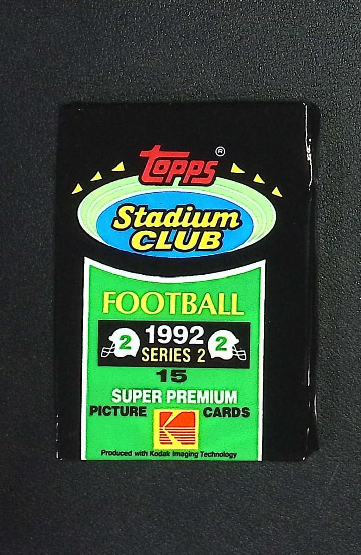 1992 Topps STADIUM CLUB SERIES 2 Super Premium Football Card Retail Box Wax Pack - John Elway, Dan: Vintage Valuable Football NFL Trading & Sports Cards, Old Sports Cards Sold On Line, Auction Lots Sold On Line, Super Bowl and Hall of Fame Players, Dallas Cowboys, Buffalo Bills, Steelers, 49ers, Joe
