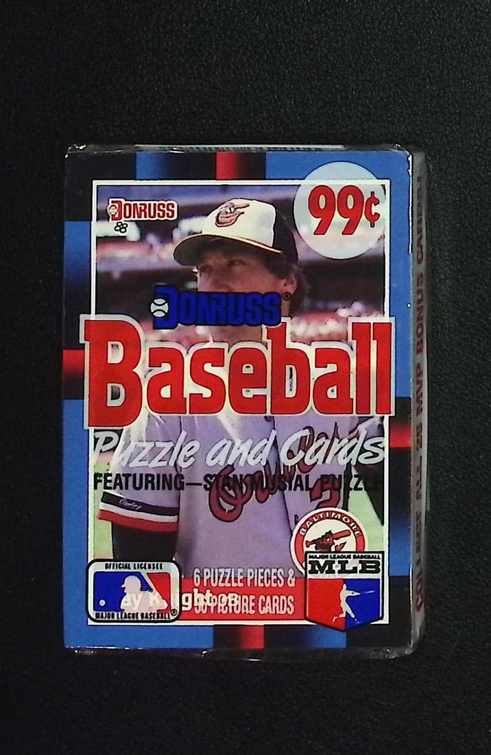 1988 Donruss Vintage Series 1 Baseball CELLO RETAIL BOX PACK, Sports Card: Vintage Valuable Donruss Baseball MLB Trading & Sports Cards, Robin Yount, George Brett, Rickey Henderson, Nolan Ryan, Old Sports Cards for Sale Near Me, World Series & hall of Fame Players, Auction M