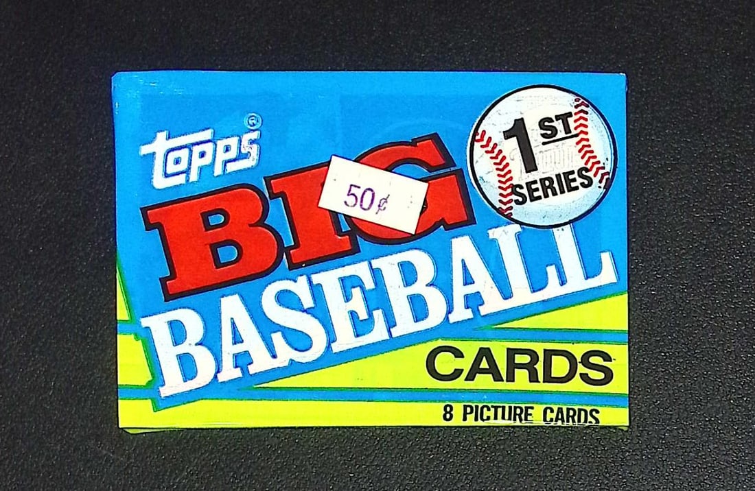 1990 Topps Big Baseball Series 1 Retail Box Wax Pack Vintage Baseball Cards: Topps Valuable Vintage MLB Rookie Baseball Trading Cards, Ken Griffey, Jr, Barry Bonds, Rickey Henderson, Nolan Ryan, Bo Jackson, Rickey Henderson, Dave Winfield, Old Sports Cards for Sale Near Me, Wo