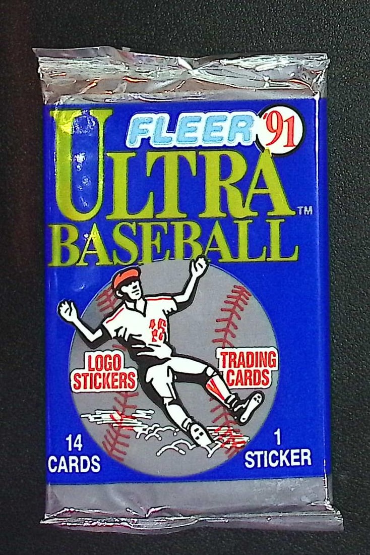 1991 Fleer Ultra Series 1 Baseball Cards Retail Box Pack Sports Cards MLB Trading Cards Rookie Cards: Fleer Vintage Baseball MLB Trading & Sports Cards, World Series & Hall of Fame Players, Old Sports Cards for Sale Near Me, Valuable Auction Memorabilia Lots For Sale On Line, Tony Gwynn, Rickey Hender
