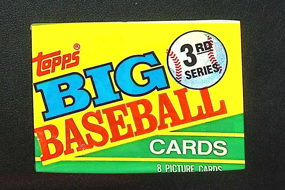 1990 Topps Big Baseball Series 3 Retail Box Wax Pack Vintage Baseball Cards: Topps Valuable Vintage MLB Rookie Baseball Trading Cards, Ken Griffey, Jr, Barry Bonds, Rickey Henderson, Nolan Ryan, Bo Jackson, Rickey Henderson, Dave Winfield, Old Sports Cards for Sale Near Me, Wo