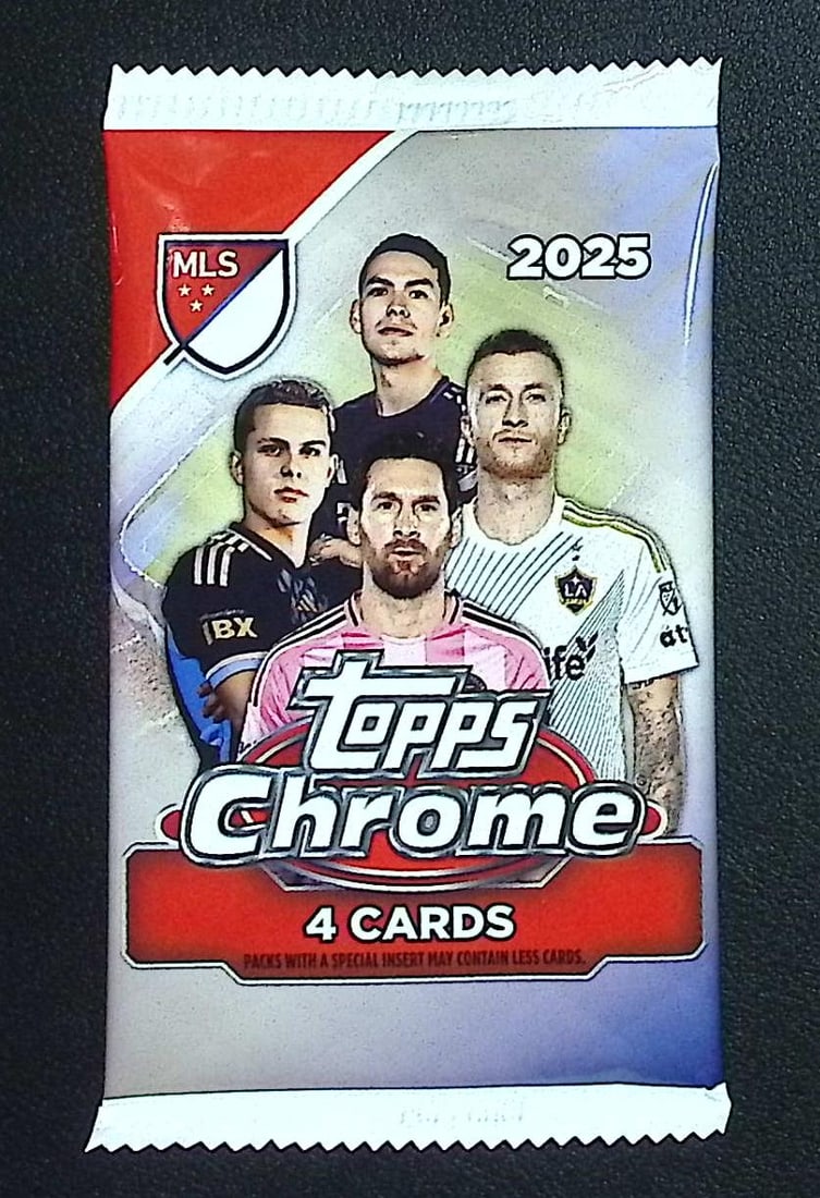 2025 Topps Chrome MLS Soccer Blaster Box Pack: Topps Soccer Chrome, Refractor, X-Fractor, Soccer Rookie UEFA Sports Trading Cards, Silver, SP, SSP, Wave Prizms, Numbered Cards, Soccer sports Cards for Sale Near Me, UEFA Championship & Hall of Fame