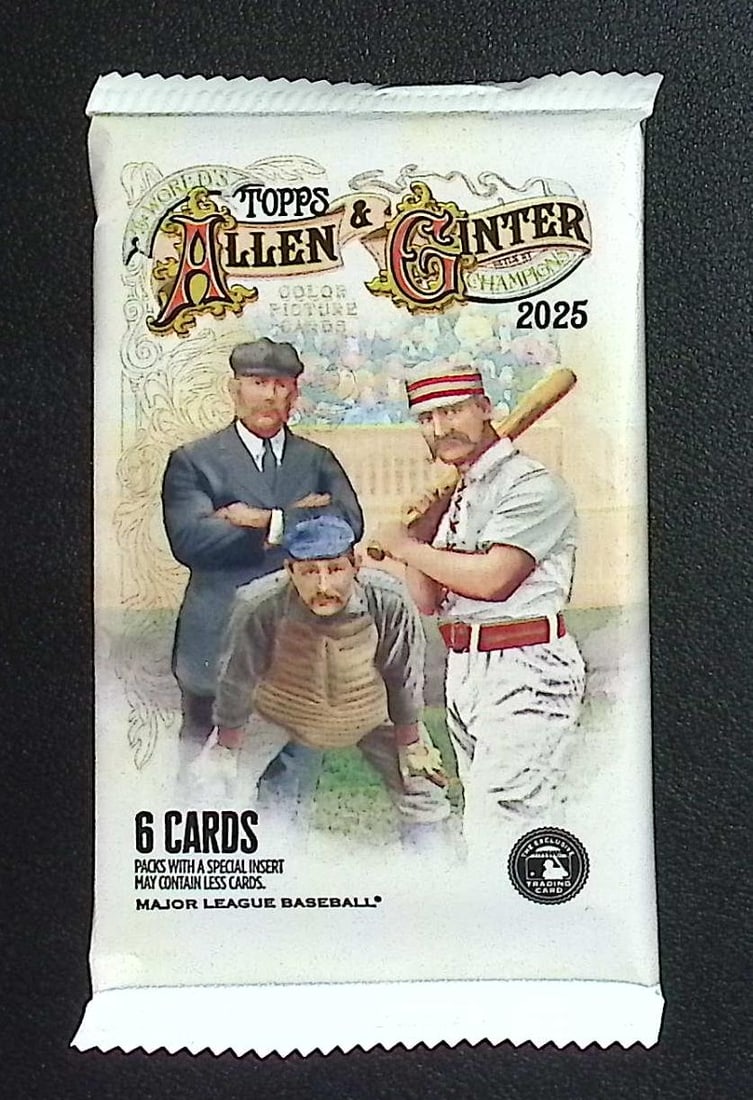 2025 Topps Allen & Ginter Baseball BLASTER BOX PACK - MLB Trading Cards: Factory Sealed Topps Baseball MLB Trading & Sports Cards, Rookie Cards in this set are James Wood, Dylan Crews, Speckled, SP, SSP, Variations, Autographs, Chrome, Refractors, Sports Cards for Sale Nea