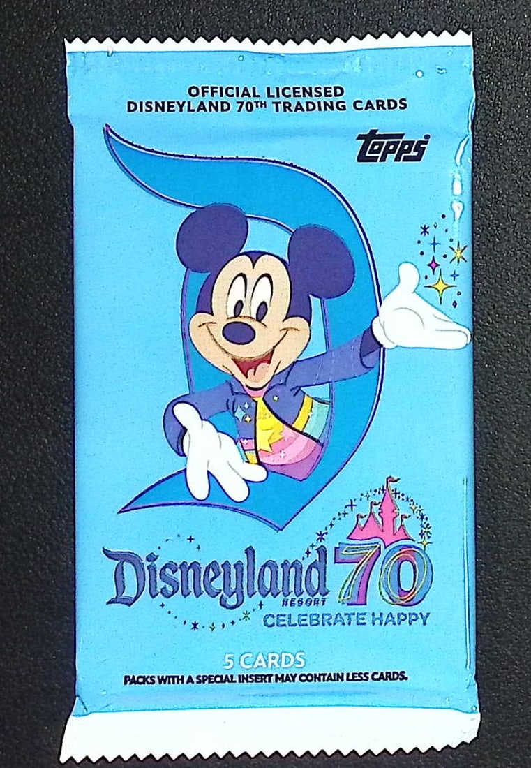 2025 Topps Disneyland Resort 70th Anniversary Blaster Box Pack: Disney Topps Trading Cards of Movies & Television Shows, Refractors, Ray Waves, Numbered Rare Cards. Darth Vader, Luke Skywalker, Princess Leia, Mandalorian, Yoda, Grogu, Han Solo, Rebellion, Imperial