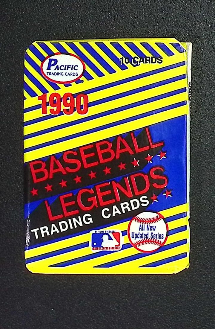 1990 Pacific Vintage Baseball Legends Retail Box Pack Wax Pack: Pacific Valuable Vintage Baseball MLB Trading & Sports Cards, Brooks Robinson, Bob Feller, Warren Spahn, Rod Carew, Ernie Banks, Old Sports Cards for Sale Near Me, Auction Lot, World Series & Hall of 
