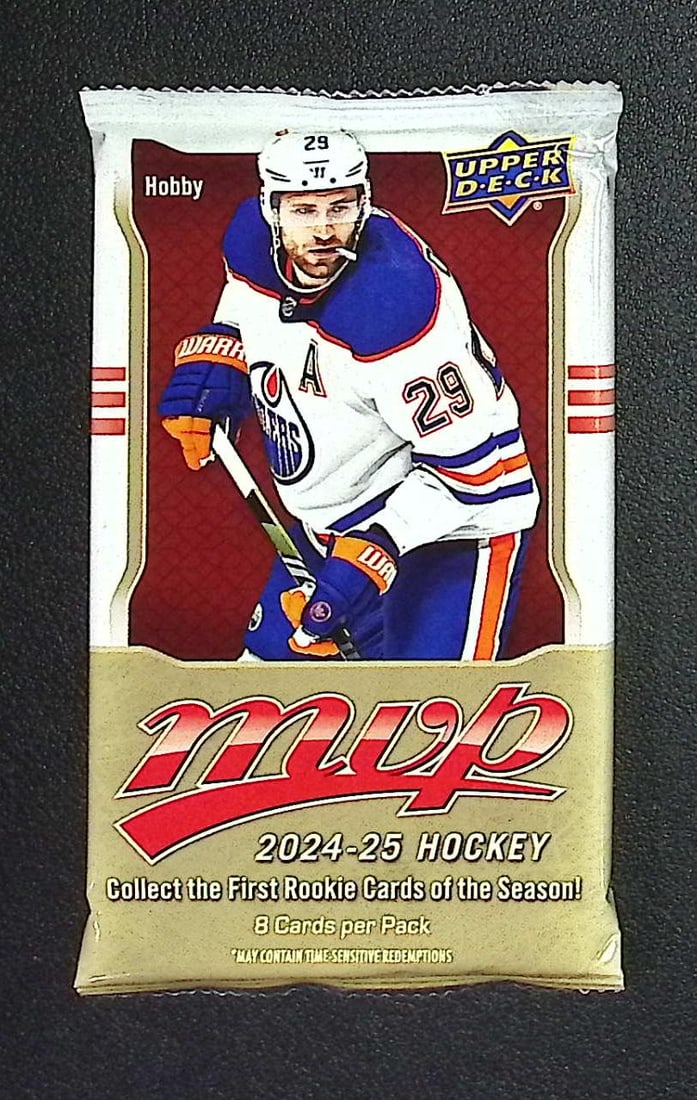 2024-25 Upper Deck MVP Hockey Cards HOBBY BOX PACK Sports Cards: Upper Deck MVP Hockey NHL Trading & Sports Cards, Stanley Cup Winners & Hall of Fame Players, Connor McDavid, Alex Ovechkin, Sports Cards for Sale Near Me, Auction Lots for Sale on Line