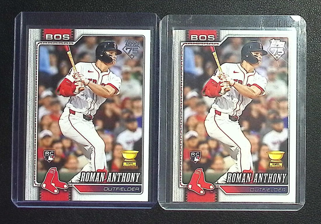 2 Roman Anthony All-Star Rookie Cup Cards 2026 Topps Series 1 75th Anniversary #189: Topps Baseball MLB Trading & Sports Cards, Sports Cards for Sale Near Me, World Series & Hall of Fame Players Memorabilia, Refractors, X-Fractors, Numbered, SP, SSP, Valuable Auction Memorabilia Lots 