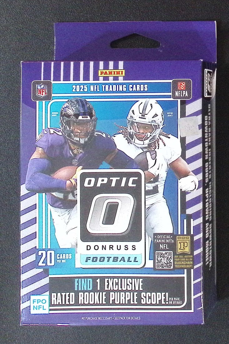 2025 Donruss Optic Football HANGER BOX - Downtown, Uptown Inserts Jaxson Dart Rookie Card (1 of 1)