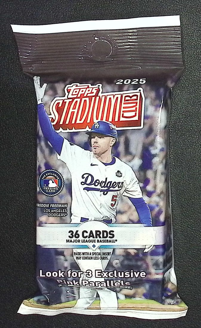 2025 Topps Stadium Club Baseball HANGER VALUE FAT PACK - James Woods & Jacob Wilson, & Dylan Crews: Factory Sealed Topps Baseball MLB Trading & Sports Cards, Rookie Cards in this set are James Wood, Dylan Crews, Speckled, SP, SSP, Variations, Autographs, Chrome, Refractors, 1976 Topps, Sports Cards 