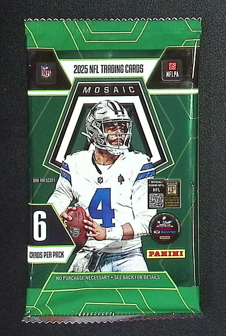 2025 Panini Mosaic Football BLASTER BOX PACK - Jaxson Dart, Cam Skattebo, Emeka Egbuka, Ashton: Panini Rookie Football NFL Trading & Sports Cards, Rookie Cards in This Set are Jaxson Dart, Cam Ward, Shedeur Sanders, Cam Skattebo, Travis Hunter, Football & Sports Cards for Sale Near Me, Silver, W