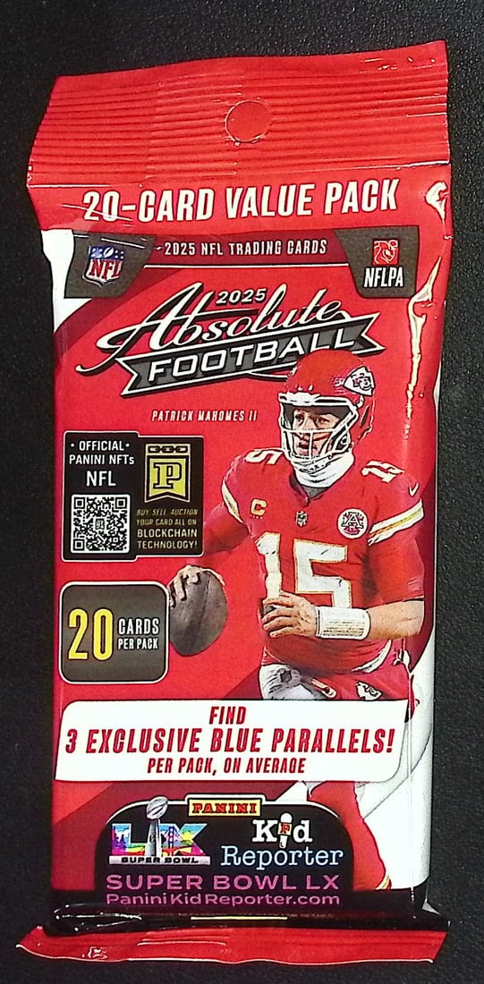 2025 Panini Absolute Football HANGER VALUE PACK- RC: Jaxson Dart, Emeka Egbuka: Panini Rookie Football NFL Trading & Sports Cards, Rookie Cards in This Set are Jaxson Dart, Cam Ward, Shedeur Sanders, Cam Skattebo, Travis Hunter, Football & Sports Cards for Sale Near Me, Silver, W