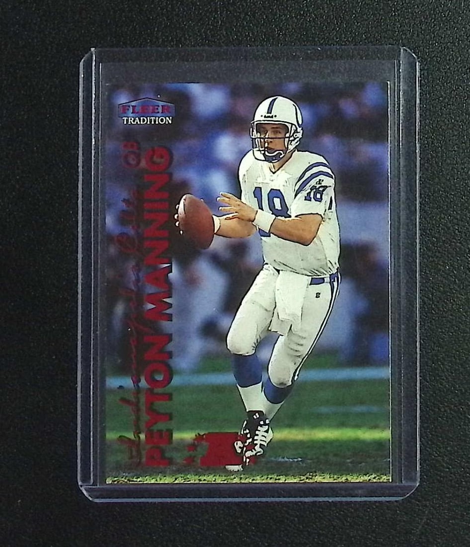 Peyton Manning Red Foil 1999 Fleer Tradition #2 2nd Year Card (1 of 2)
